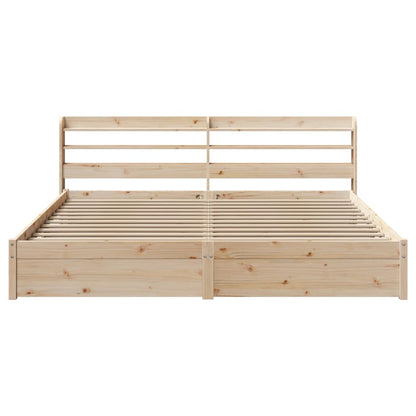 Bed Frame with Headboard without Mattress 180x200 cm Super King