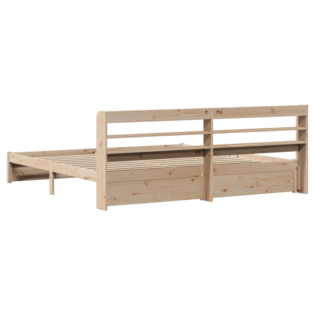 Bed Frame with Headboard without Mattress 180x200 cm Super King