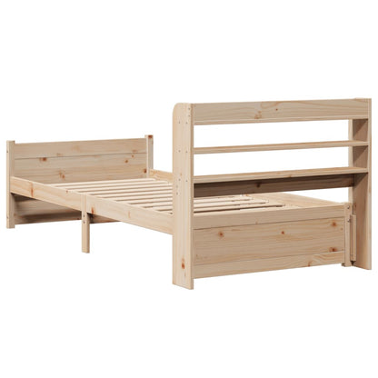 Bed Frame with Headboard without Mattress 90x190 cm Single