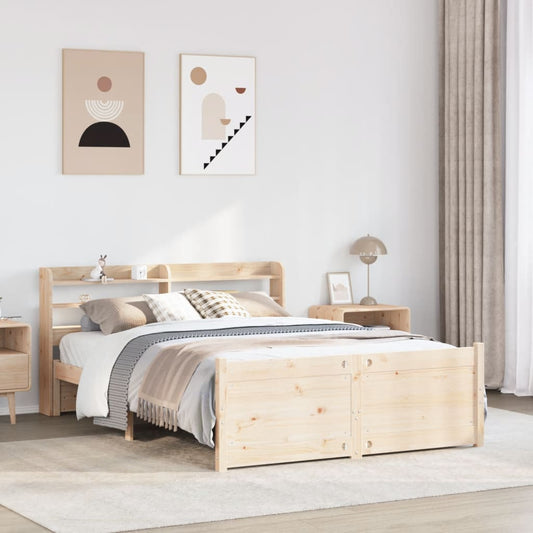 Bed Frame with Headboard without Mattress 150x200 cm King Size