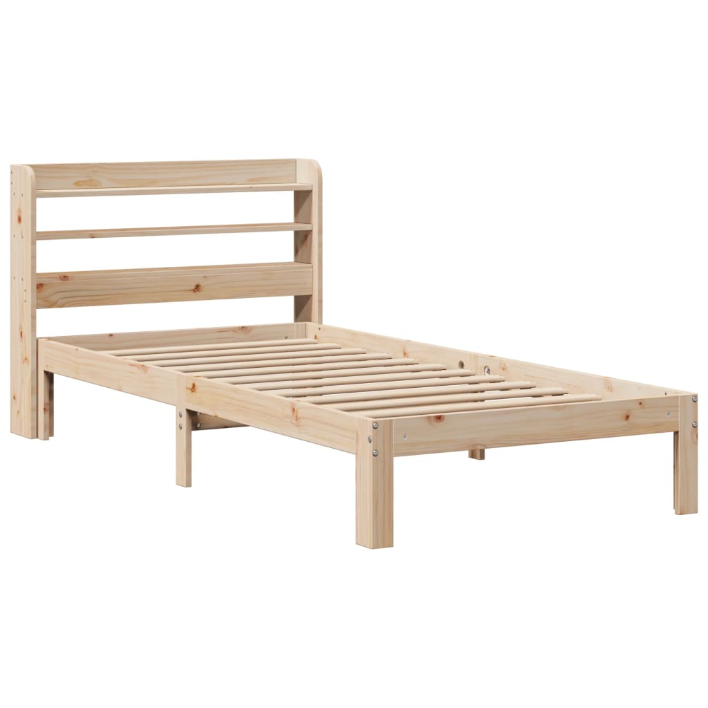 Bed Frame with Headboard without Mattress 90x190 cm Single