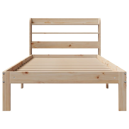 Bed Frame with Headboard without Mattress 90x190 cm Single