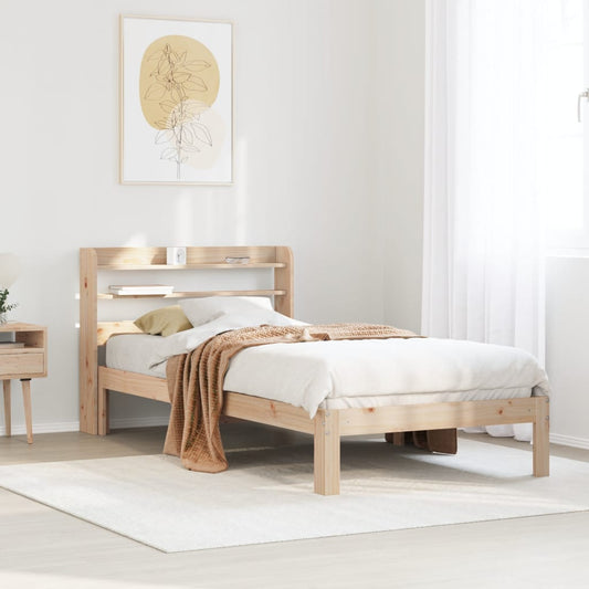 Bed Frame with Headboard without Mattress 90x190 cm Single