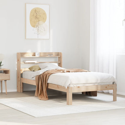 Bed Frame with Headboard without Mattress 100x200 cm