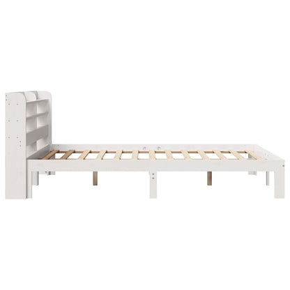 Bed Frame with Headboard without Mattress White 120x200 cm