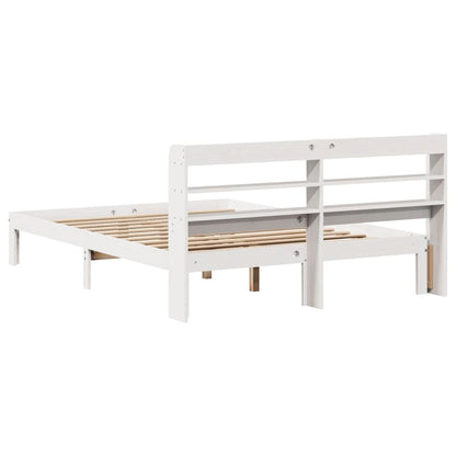 Bed Frame with Headboard without Mattress White 120x200 cm