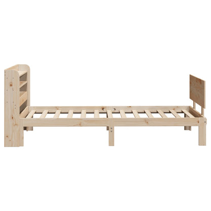 Bed Frame with Headboard without Mattress 75x190 cm Small Single