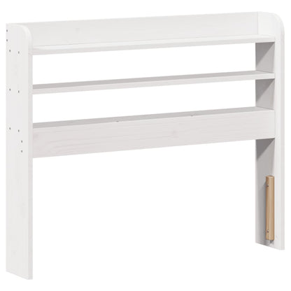 Bed Frame with Headboard without Mattress White 75x190 cm Small Single