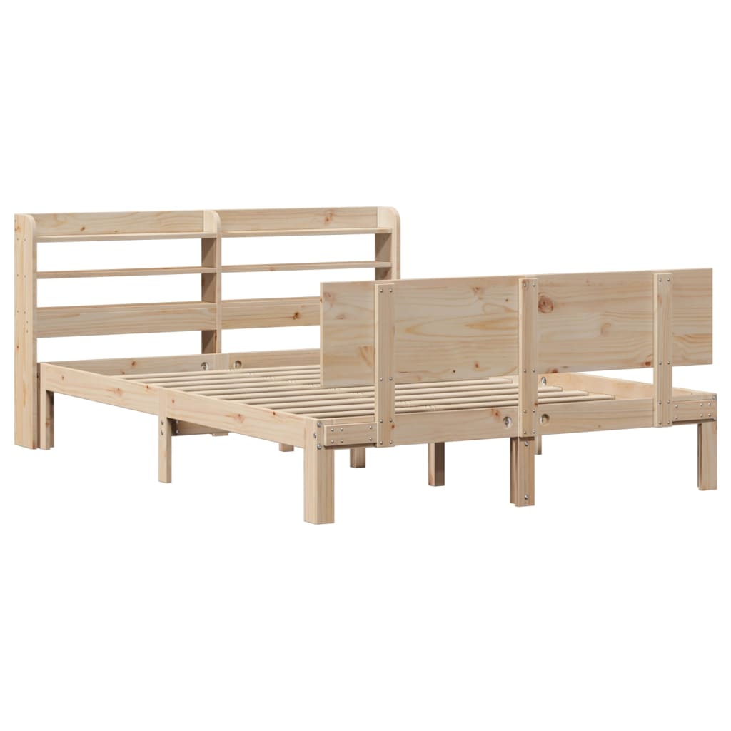 Bed Frame with Headboard without Mattress 120x190 cm Small Double