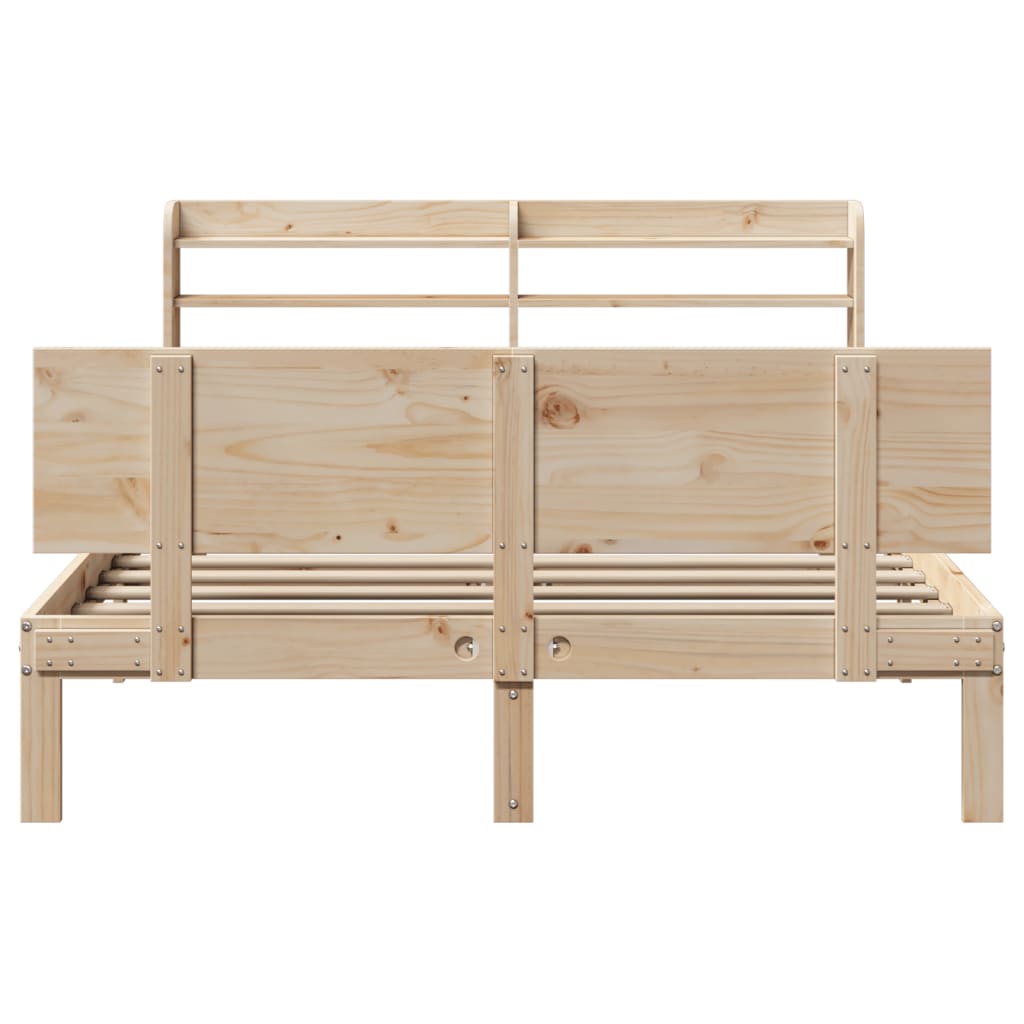 Bed Frame with Headboard without Mattress 120x190 cm Small Double