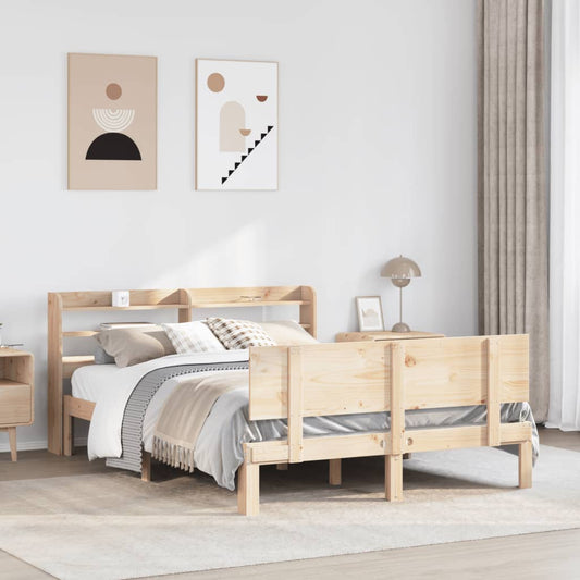 Bed Frame with Headboard without Mattress 120x190 cm Small Double