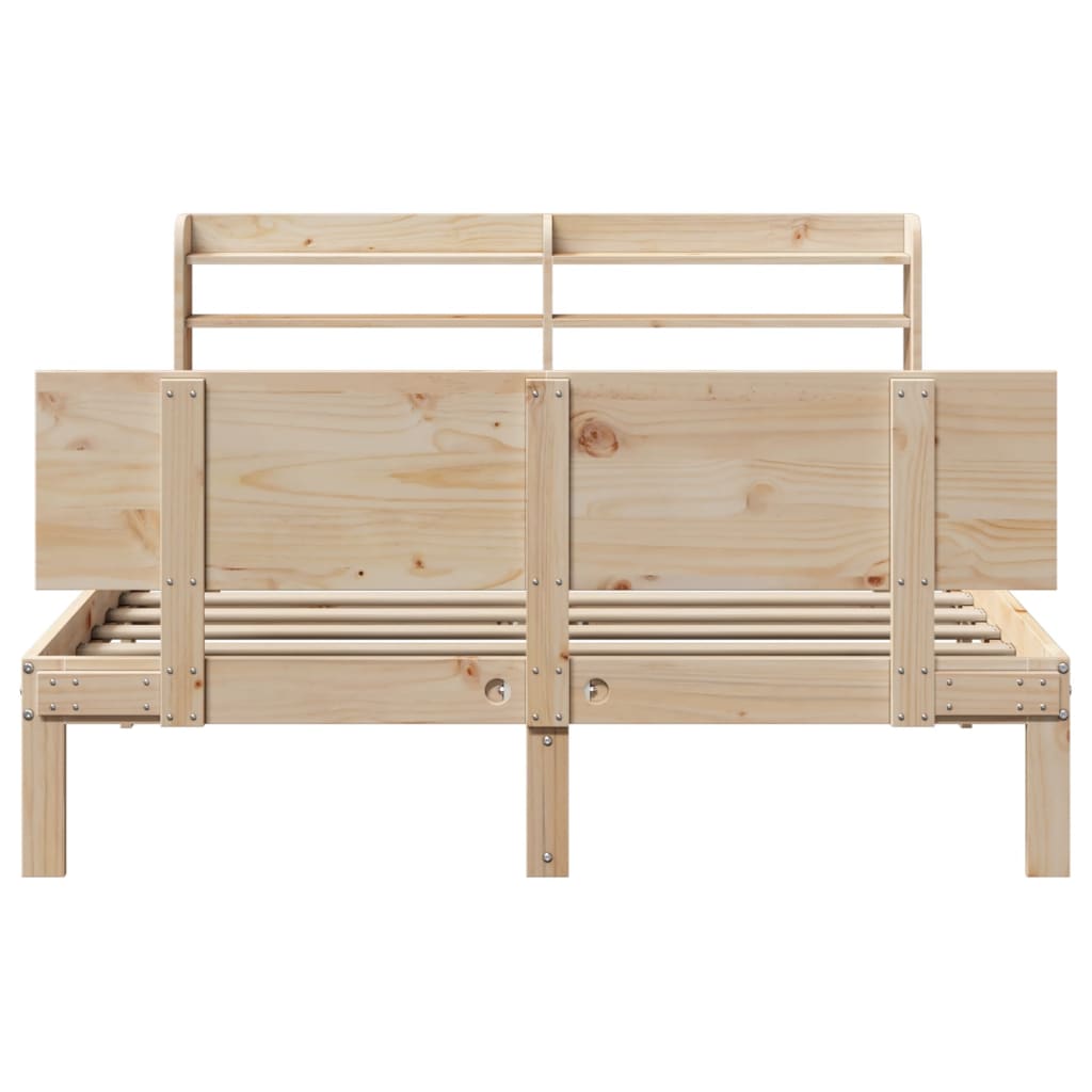 Bed Frame with Headboard without Mattress 150x200 cm King Size