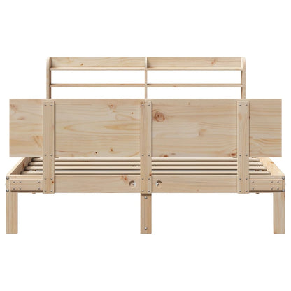 Bed Frame with Headboard without Mattress 150x200 cm King Size