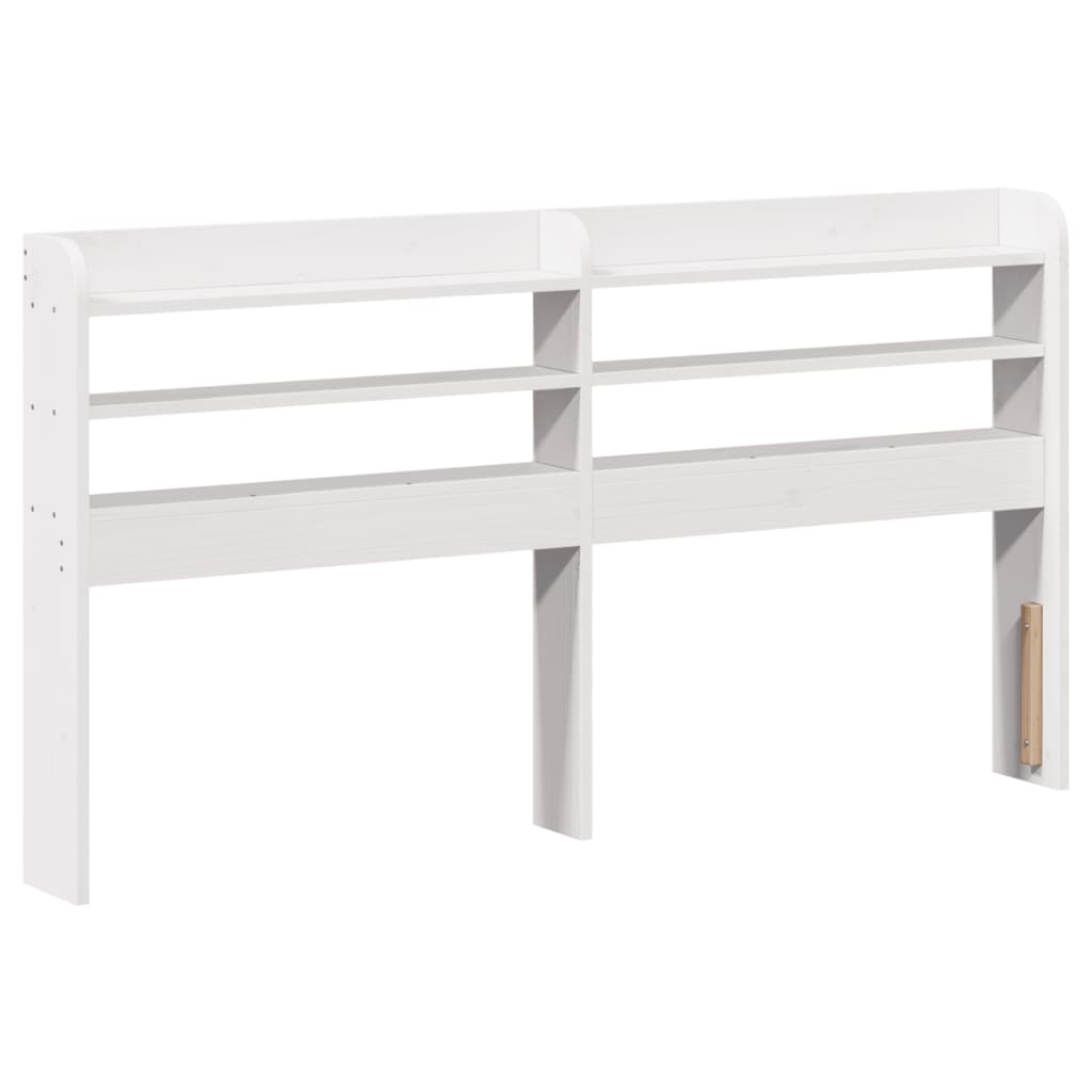 Bed Frame with Headboard without Mattress White 150x200 cm King Size