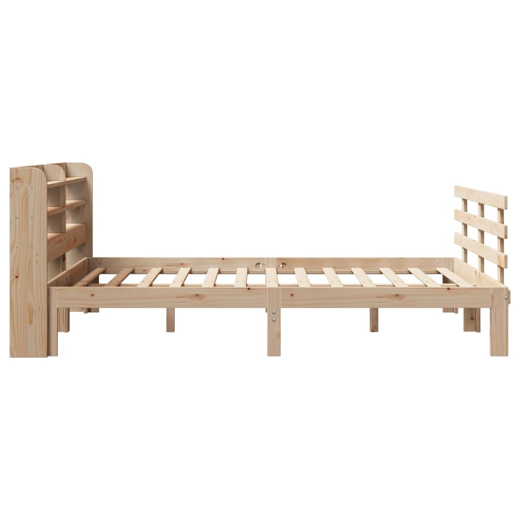 Bed Frame with Headboard without Mattress 140x190 cm