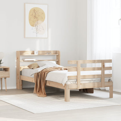 Bed Frame with Headboard without Mattress 90x200 cm