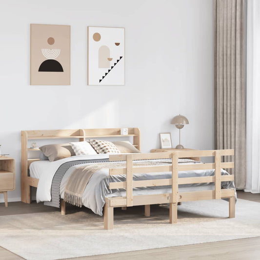 Bed Frame with Headboard without Mattress 140x200 cm