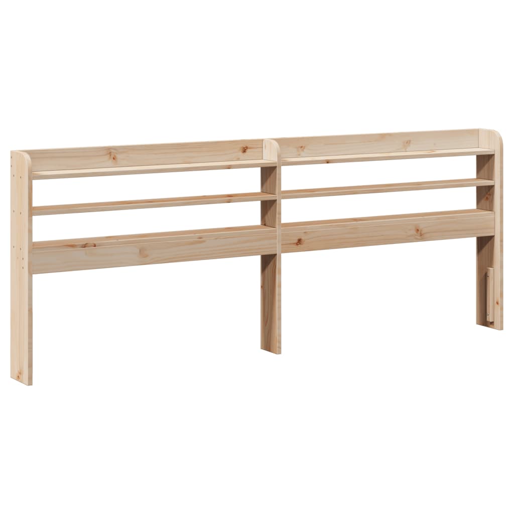 Bed Frame with Headboard 150x200 cm King Size Solid Wood Pine