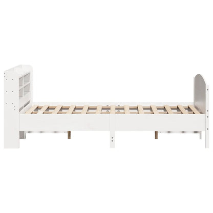 Bed Frame without Mattress White 160x200 cm Solid Wood Pine