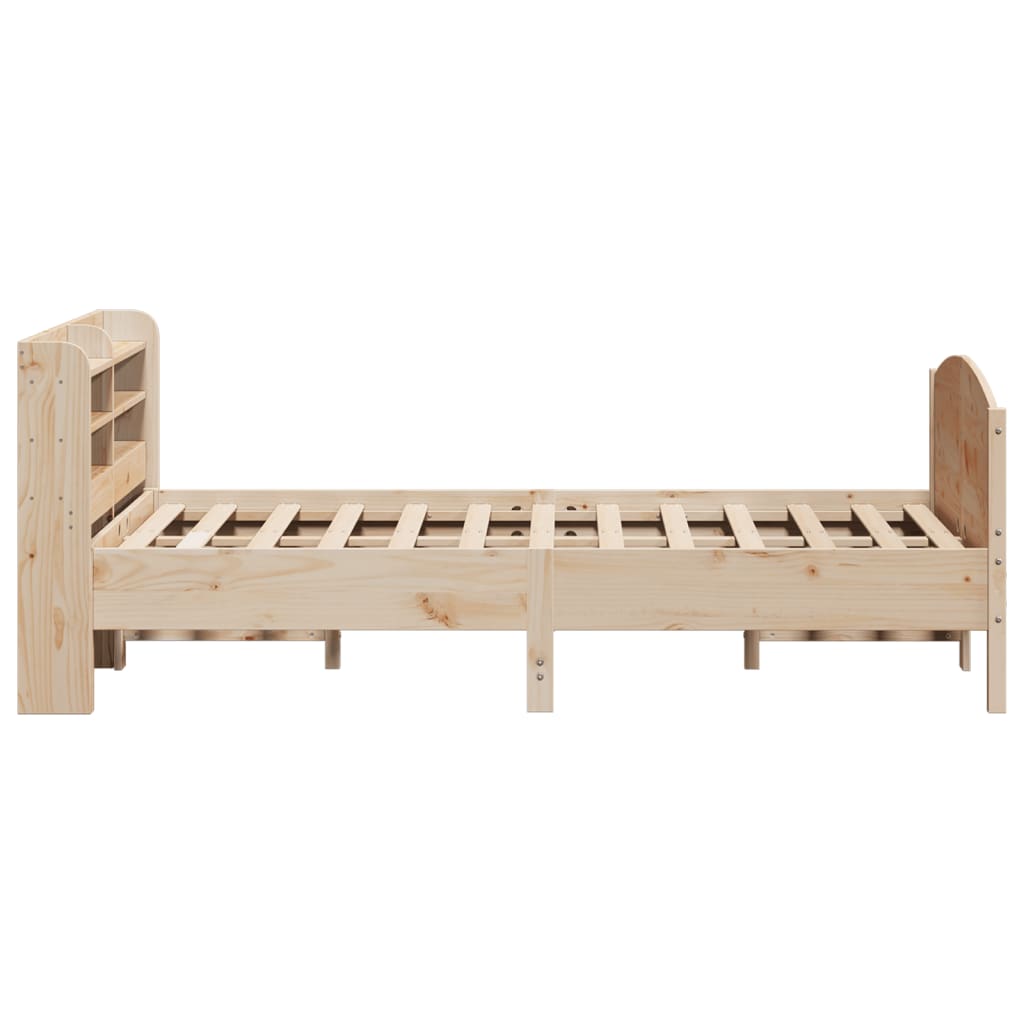 Bed Frame without Mattress 150x200 cm King Size Solid Wood Pine