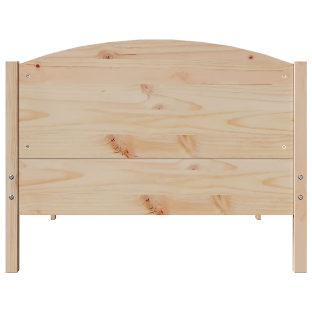 Bed Frame without Mattress 90x190 cm Single Solid Wood Pine