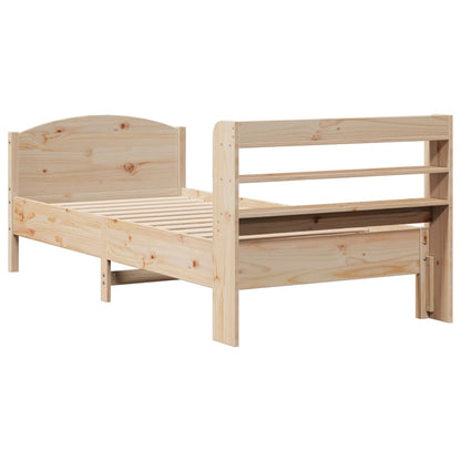 Bed Frame without Mattress 90x190 cm Single Solid Wood Pine