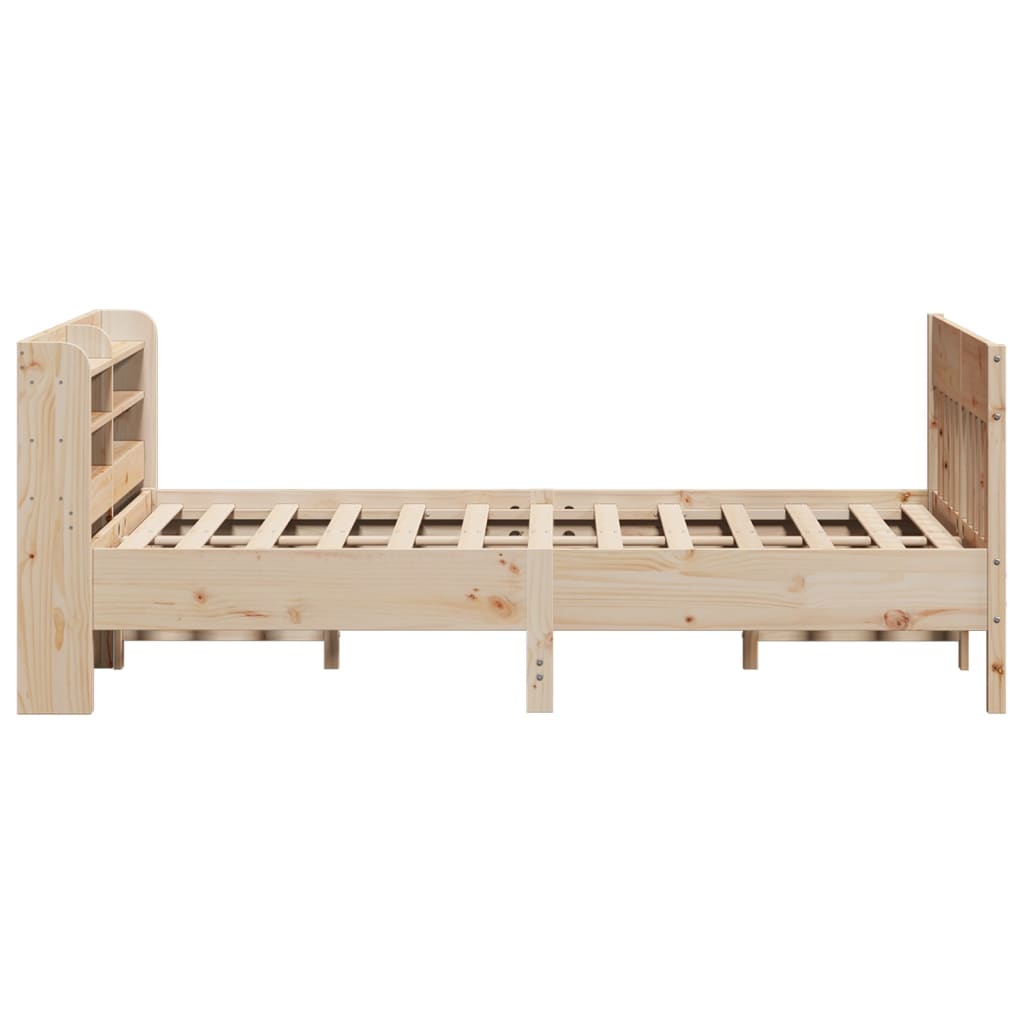 Bed Frame without Mattress 150x200 cm King Size Solid Wood Pine