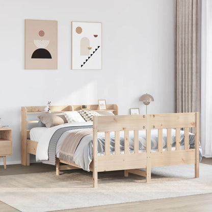 Bed Frame without Mattress 150x200 cm King Size Solid Wood Pine