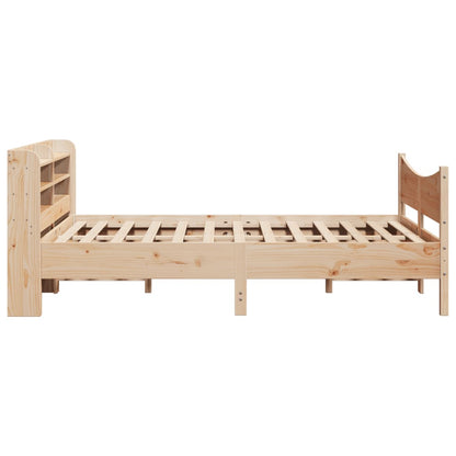 Bed Frame with Headboard 120x190 cm Small Double Solid Wood Pine