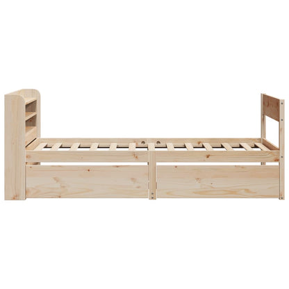 Bed Frame without Mattress 100x200 cm Solid Wood Pine