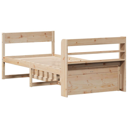 Bed Frame without Mattress 100x200 cm Solid Wood Pine