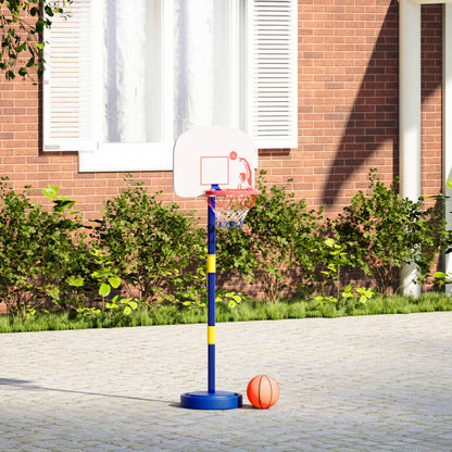 Basketball Stand with Ball and Pump Adjustable Height 90/121 cm