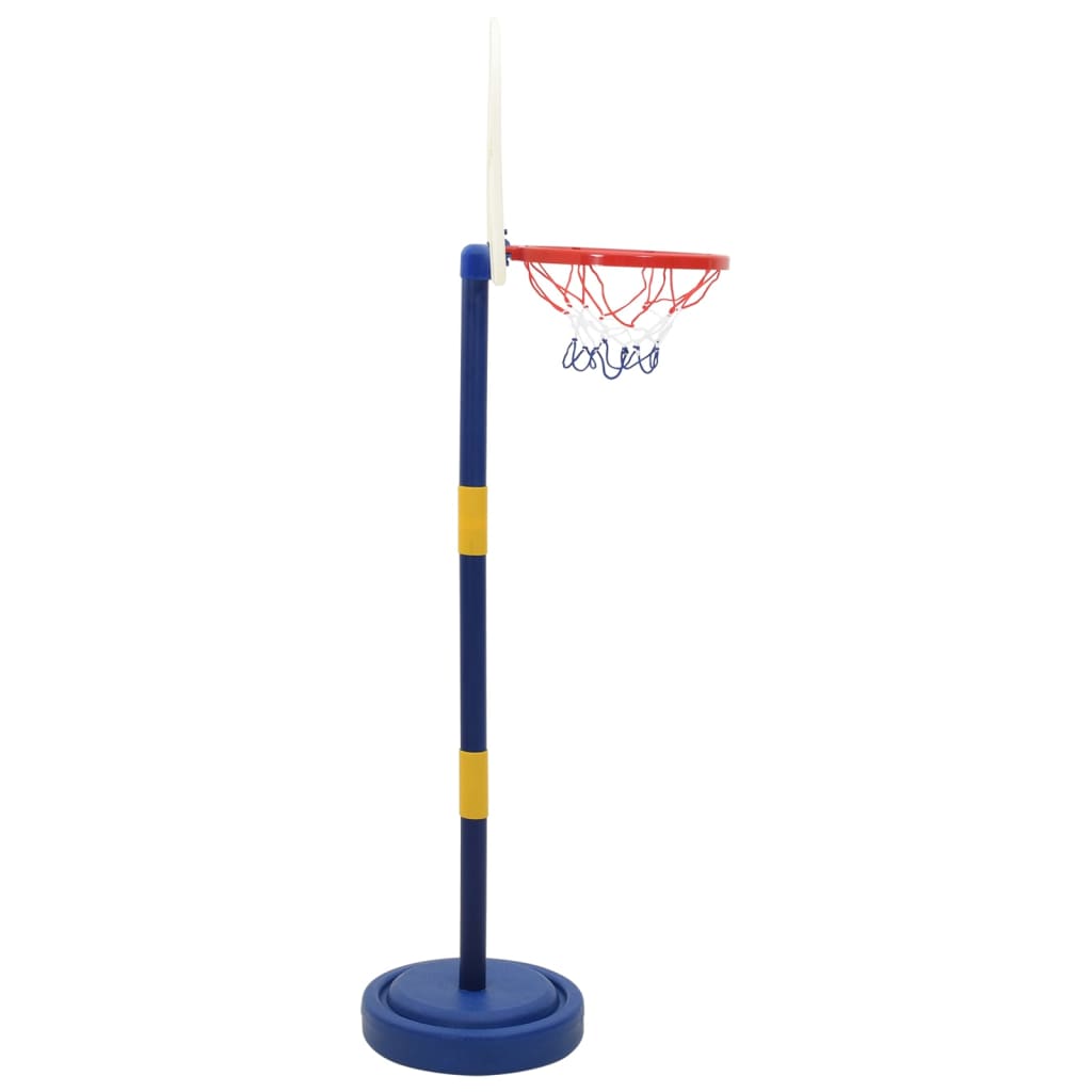 Basketball Stand with Ball and Pump Adjustable Height 90/121 cm