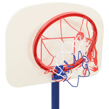 Basketball Stand with Ball and Pump Adjustable Height 90/121 cm