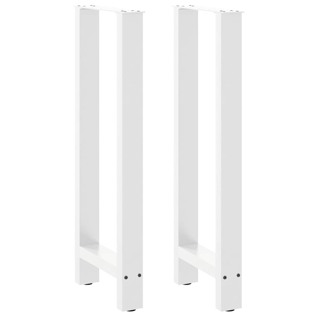 Coffee Table Legs White 2 pcs 50x(100-101) cm Steel