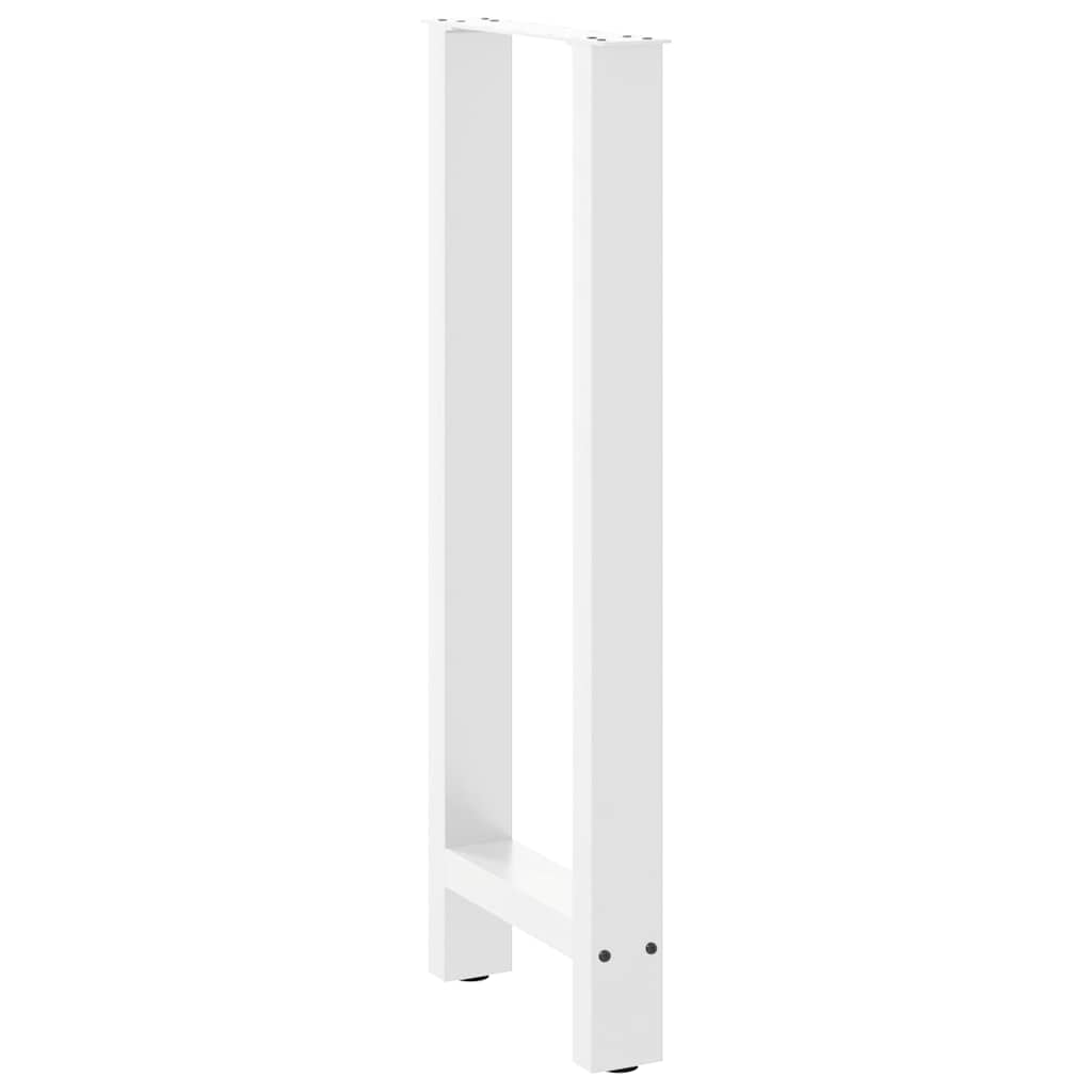 Coffee Table Legs White 2 pcs 50x(100-101) cm Steel