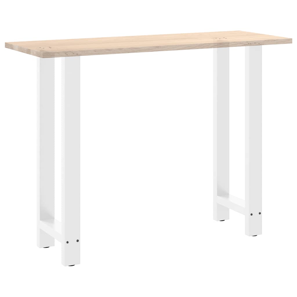 Coffee Table Legs White 2 pcs 50x(100-101) cm Steel