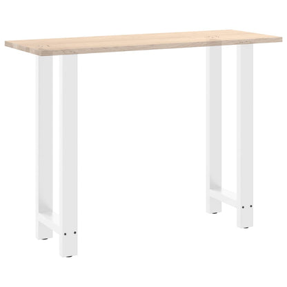 Coffee Table Legs White 2 pcs 50x(100-101) cm Steel