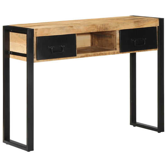 Console Table 100x35x75 cm Solid Rough Wood Mango