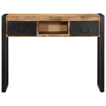 Console Table 100x35x75 cm Solid Rough Wood Mango