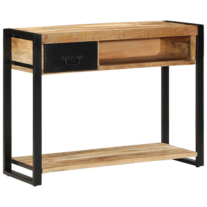 Console Table 100x35x75 cm Solid Rough Wood Mango