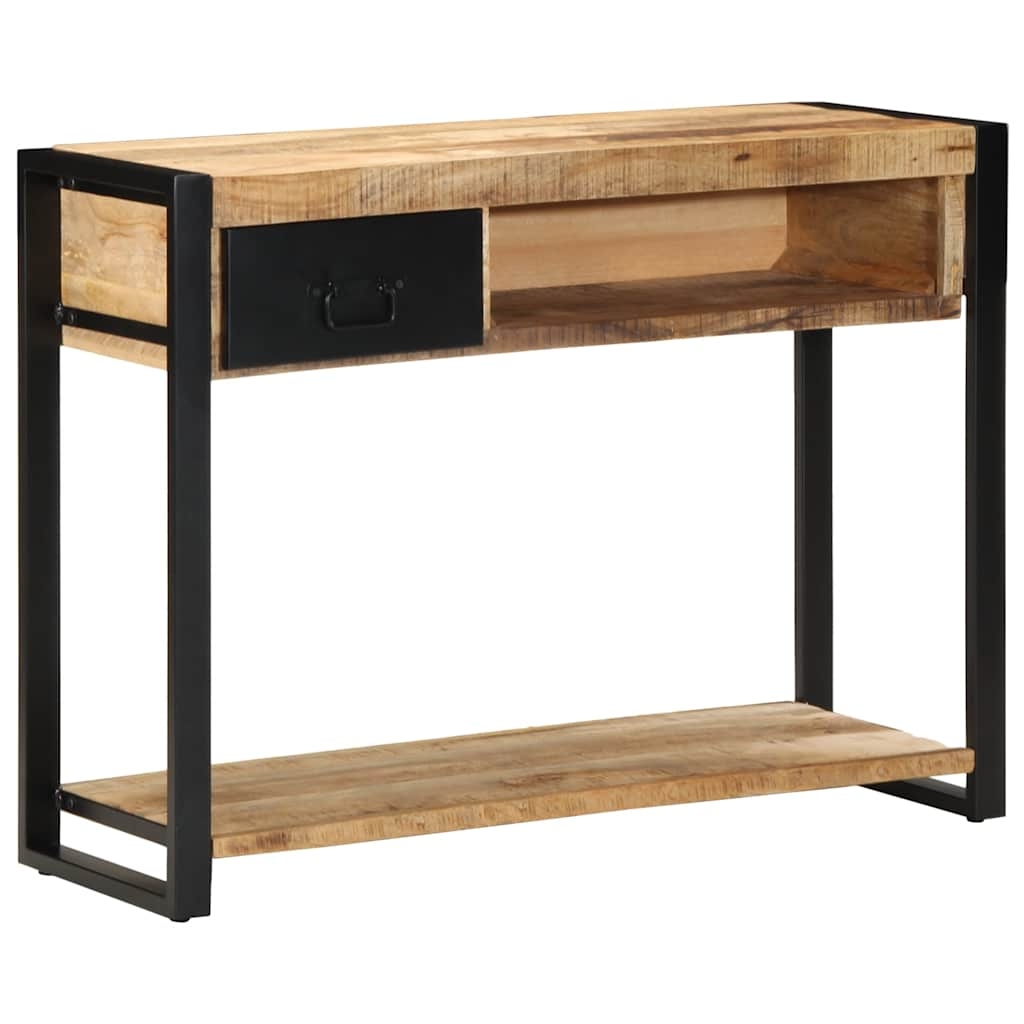 Console Table 100x35x75 cm Solid Rough Wood Mango