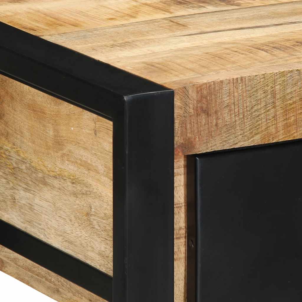 Console Table 100x35x75 cm Solid Rough Wood Mango