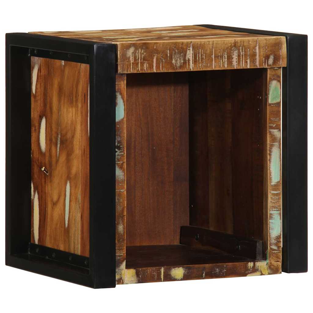 Bedside Cabinet Multicolour 40x35x40 cm Solid Wood Reclaimed