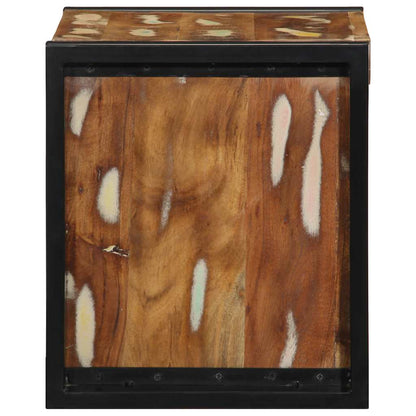 Bedside Cabinet Multicolour 40x35x40 cm Solid Wood Reclaimed