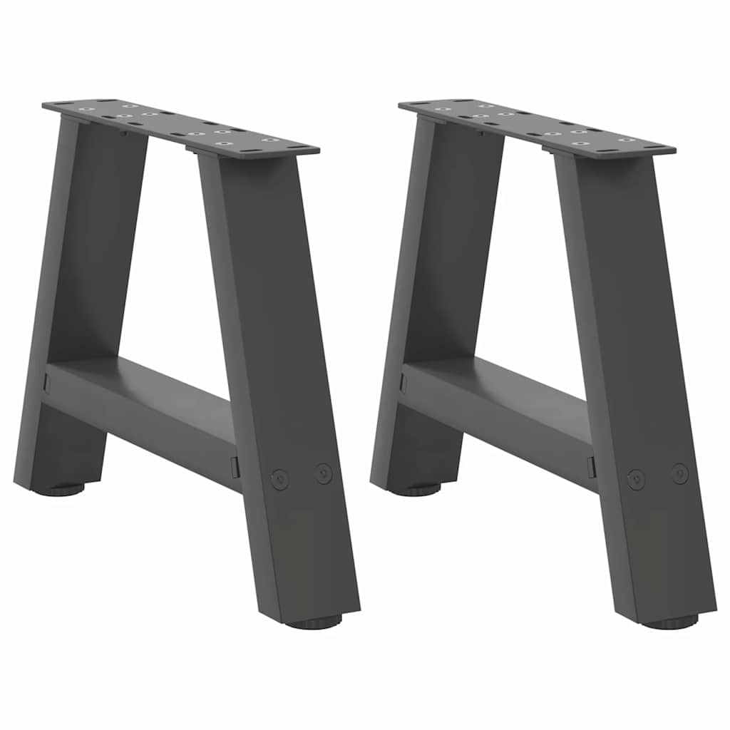 Coffee Table Legs A-Shaped 2 pcs Anthracite 40x(30-31) cm Steel