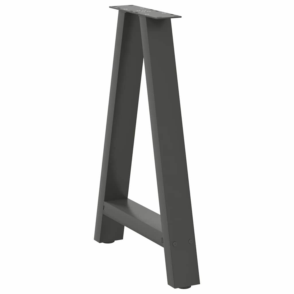 Coffee Table Legs A-Shaped 2 pcs Anthracite 50x(72-73) cm Steel