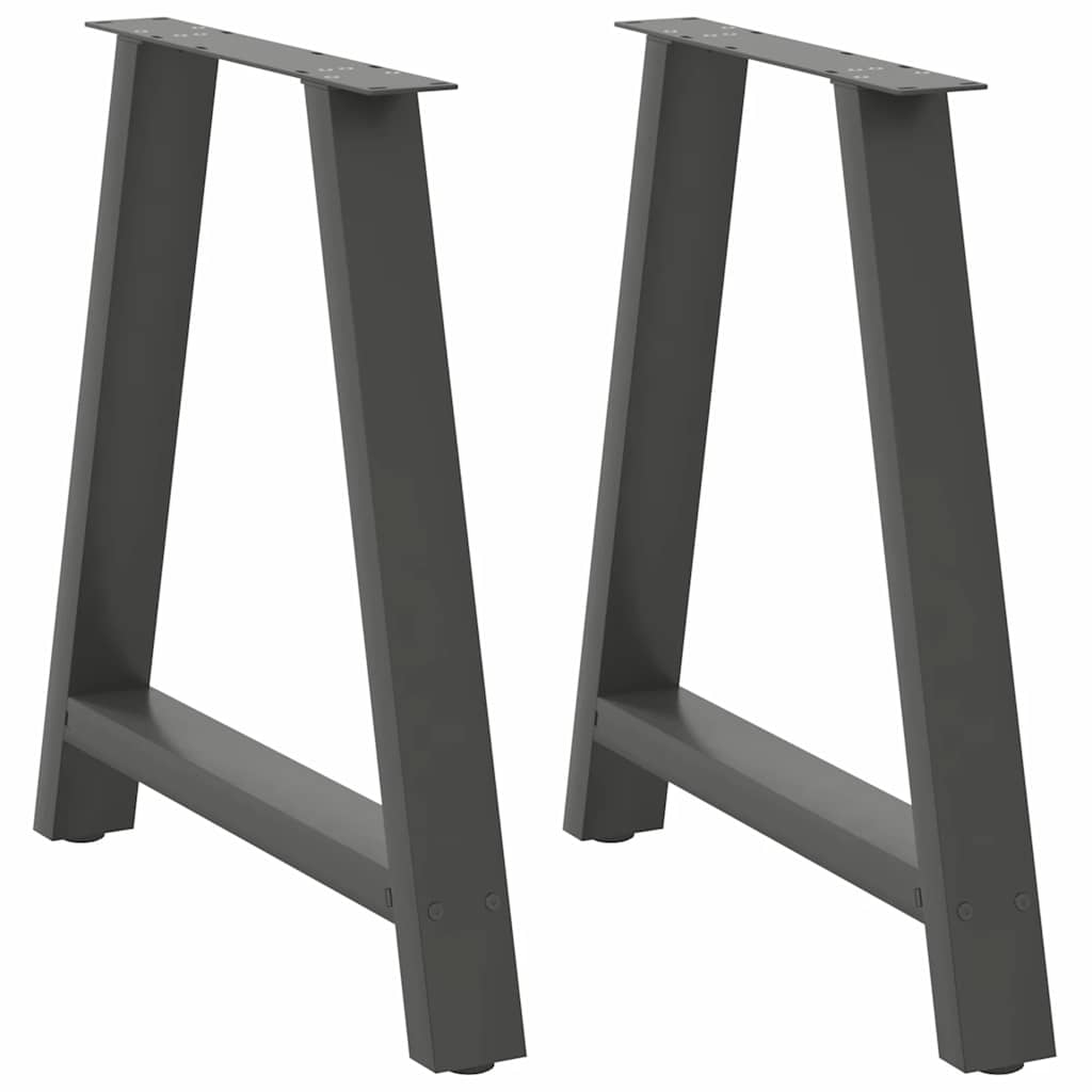 Coffee Table Legs A-Shaped 2 pcs Anthracite 70x(72-73) cm Steel