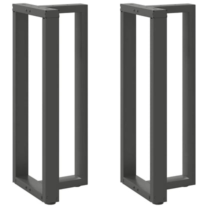 Bar Table Legs T-Shaped 2 pcs Anthracite 50x35x(101-102) cm Steel