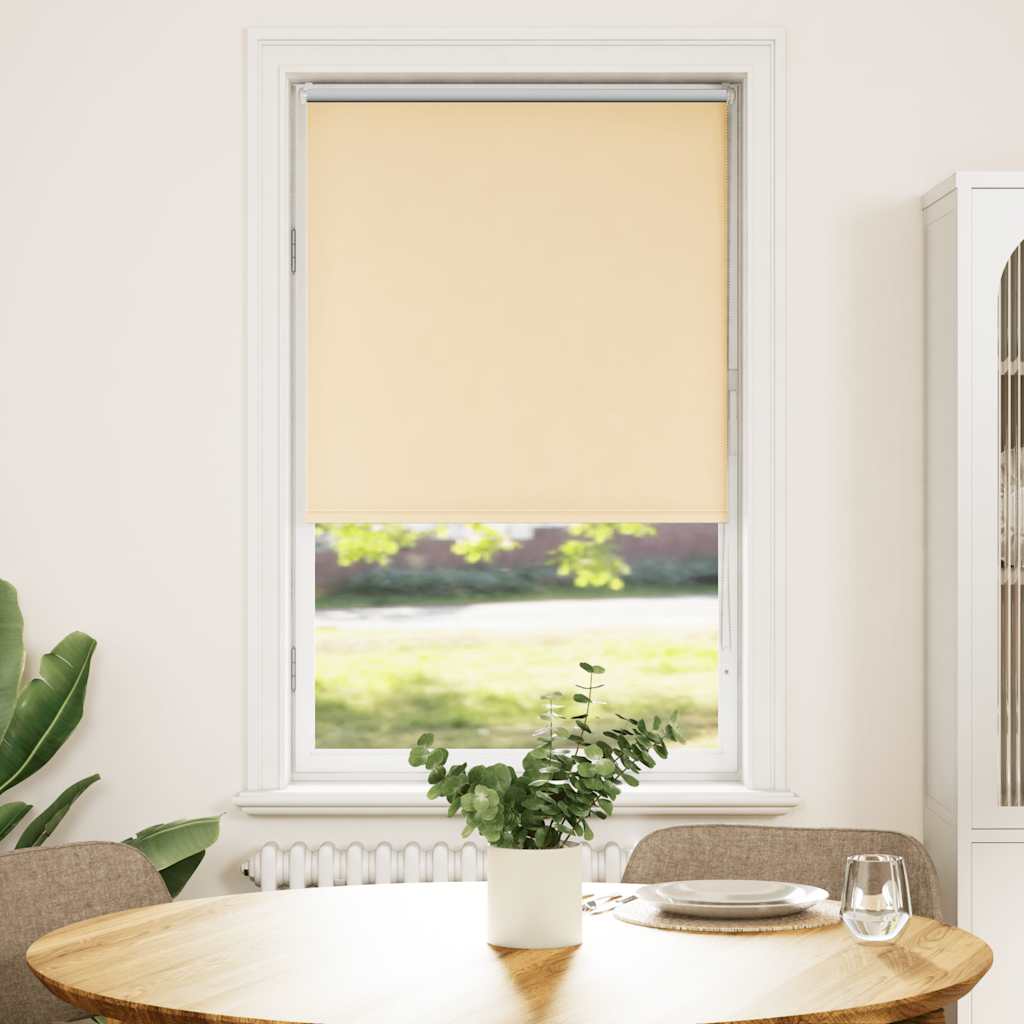 Roller Blind Blackout Beige 65x130 cm Fabric Width 60.7 cm Polyester